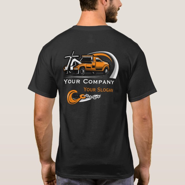 T-shirt Société professionnelle de remorquage, service de  (Dos)