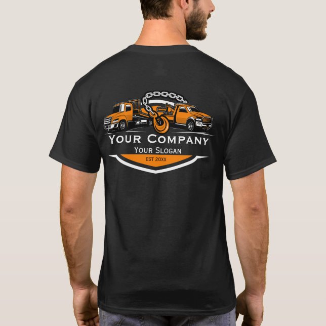 T-shirt Société professionnelle de remorquage, service de  (Dos)