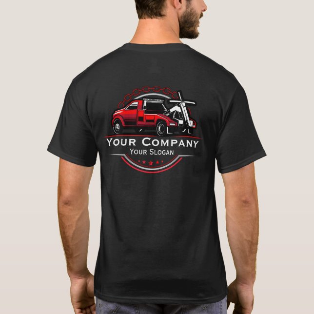 T-shirt Société professionnelle de remorquage, service de  (Dos)