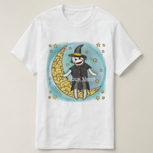T-shirt Sock Monkey Witch