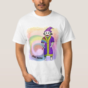 T-shirt Sock Monkey Wizard