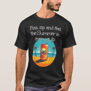 T-shirt Soda d'été aux Jours d'été sous les palmiers