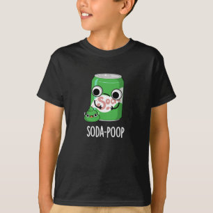 T-shirt Soda Poop Drôle Boisson Pun Dark BG