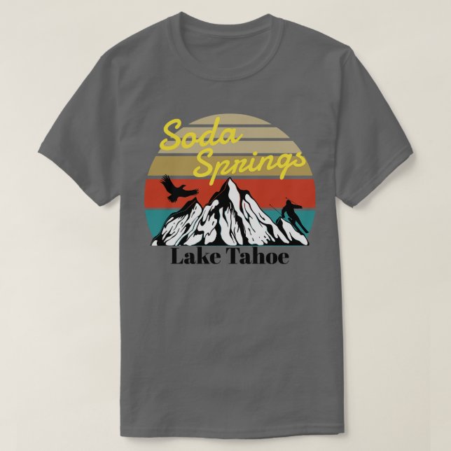 T-shirt Soda Springs ski Lake Tahoe 1 (Design devant)