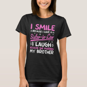 T-shirt Soeur amusante en droit et Frère Femmes Humour de 