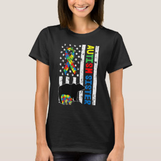 T-shirt Sœur appariée à la famille Sensibilisation à l'aut