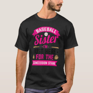 T-shirt Soeur Cute de Baseball Concession Femme Stand Girl