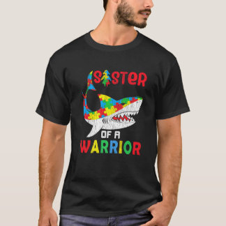T-shirt Sœur de guerriers autistes Autism Awareness S