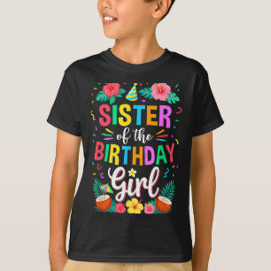 T-shirt Sœur de la fille d'anniversaire Aloha Hawaii Fête 