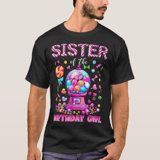 T-shirt Sœur de la fille d'anniversaire Sucrerie Anniversa