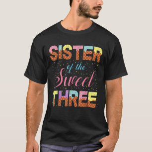T-shirt Sœur de la fille de la fête d'anniversaire des tro