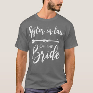 T-shirt Sœur de la mariée en droit de la femme enterrement