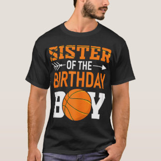 T-shirt Soeur De L'Anniversaire Garçon Correspondant Bir D