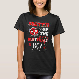 T-shirt Soeur De L'Anniversaire Garçon Correspondant Famil