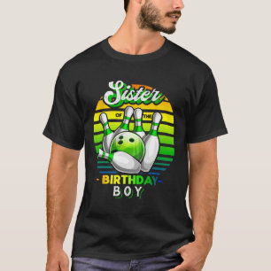 T-shirt Soeur De L'Anniversaire Garçon Matching Family Bow