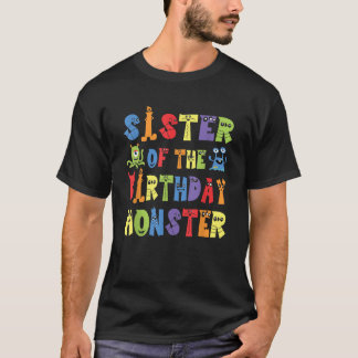 T-shirt Soeur De L'Anniversaire Monstre Alien Enfant B jou