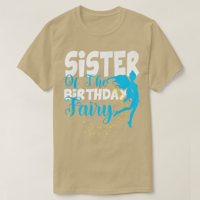 T-shirt Soeur de l'Imaginaire de la fée d'anniversaire Squ (Design devant)