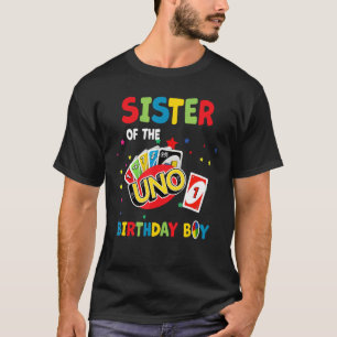 T-shirt Soeur De L'Onu Anniversaire Garçon Uno Anniversair