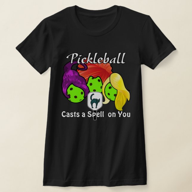 T-shirt Soeur de Pickleball sorcières Halloween (Poser)