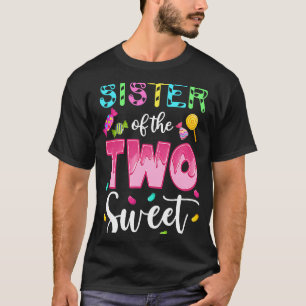 T-shirt Soeur des deux Sweet Sweetie Girl 2e Anniversaire