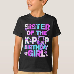 T-shirt Sœur des filles d'anniversaire de la k-pop musique