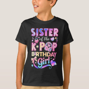 T-shirt Sœur des filles d'anniversaire K-Pop de musique co