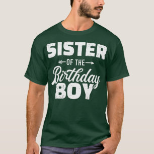 T-shirt Soeur du garçon d'anniversaire fils jumelé famille