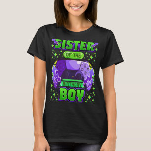 T-shirt Soeur du Jeu Vidéo Enfant Anniversaire Famille Ann