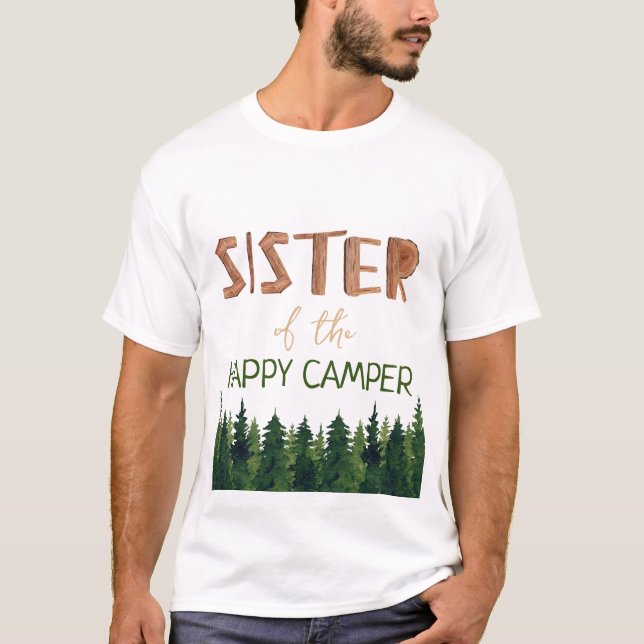 T-shirt Soeur Du Joyeux Anniversaire Du Camper (Devant)