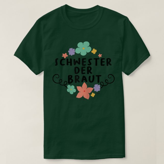 T-shirt Soeur du mariage Mariage marié JGA Engagemen (Design devant)