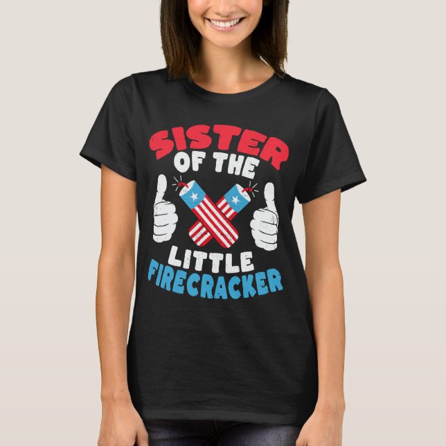T-shirt Soeur Du Petit Pirateur 4 juillet (Devant)