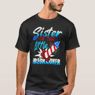 T-shirt Soeur Du Petit Pirateur 4 juillet Naissance
