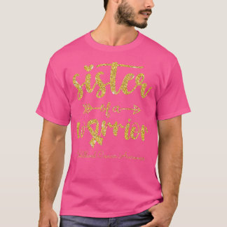 T-shirt Soeur D'Un Guerrier De Sensibilisation Au Cancer D
