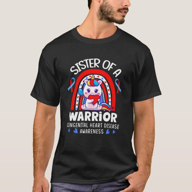 T-shirt Soeur D'Un Guerrier Du Coeur Semaine D'Écouter Con (Devant)