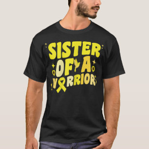 T-shirt Soeur d'un guerrier Hum de sensibilisation au canc