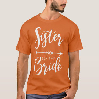 T-shirt Soeur Femme De La Fête De Bachelorette Mariée