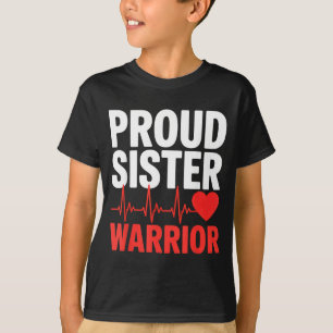 T-shirt Sœur fière cœur guerrière survivante soutien