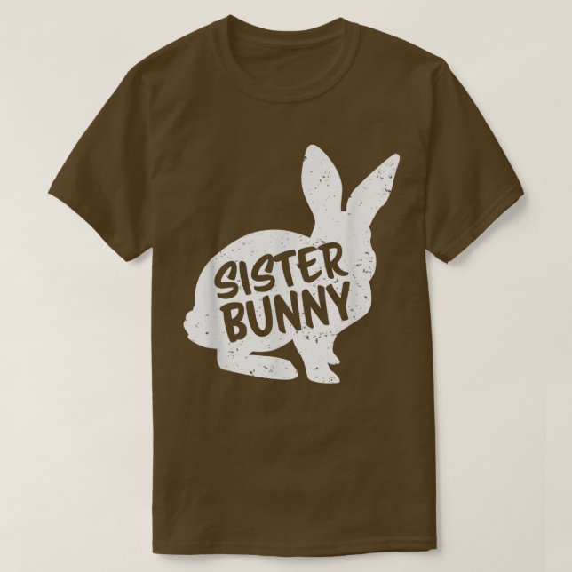 T-shirt Soeur Fille Bunny Matching Group Funny Family  (Design devant)