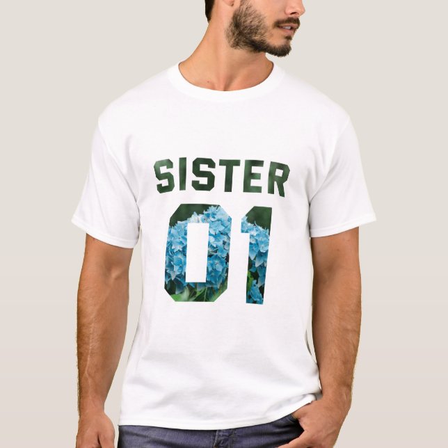 T-shirt Sœur Fleur 01 (Devant)