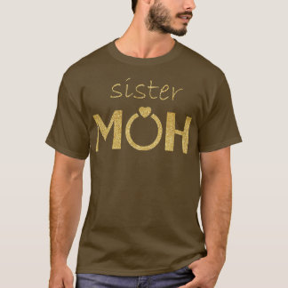 T-shirt Soeur Maid of HonorBride and Groom Mariage Cadeau