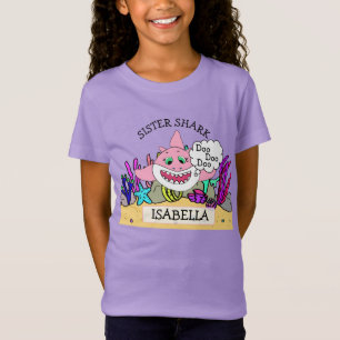 T-Shirt Soeur personnalisée du bébé requin
