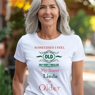 T-Shirt Soeur Personnalisée - Humour D'Âge Joueur