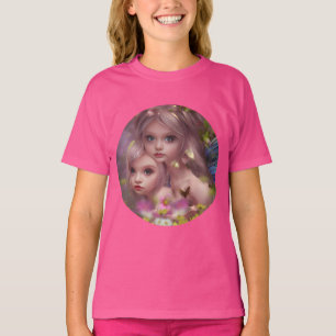 T-shirt Soeurs des fées parmi les fleurs de la forêt