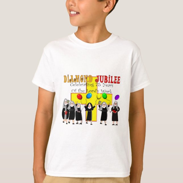 T-shirt Soeurs Jubilé de diamant 75e année de service (Devant)