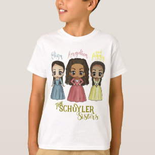 T-shirt Soeurs Schuyler - Kawaii Art par Mary Layton