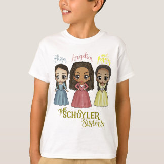 T-shirt Soeurs Schuyler - Kawaii Art par Mary Layton