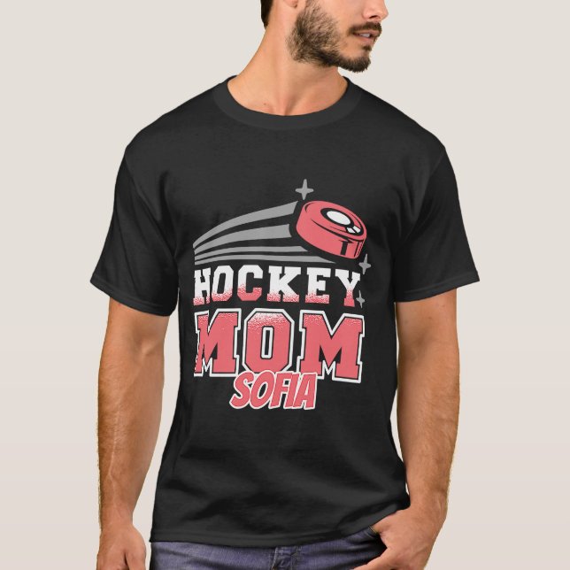 T-shirt Sofia Maman De Hockey Avec Des Femmes De Camion (Devant)
