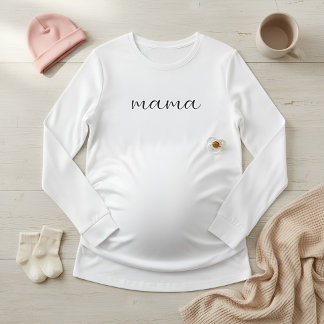 T-shirt Soft Long Sleeve Maternity Top for Pregnant Moms 