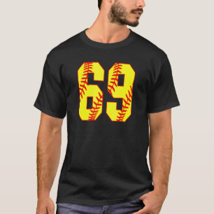 T-shirt Softball 69 Fast Pitch Love Softball Maman Favorit