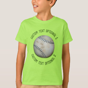 T-shirt Softball Baseball avec texte